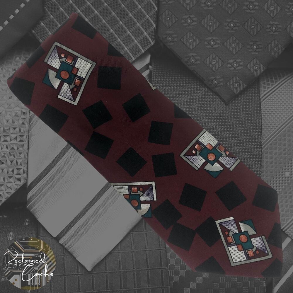 Abstract Geometric Shapes Tie